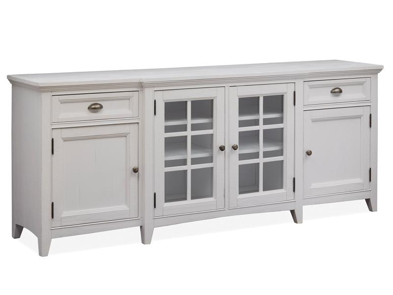 Magnussen Home Living Room Heron Cove 80-inch TV Console is